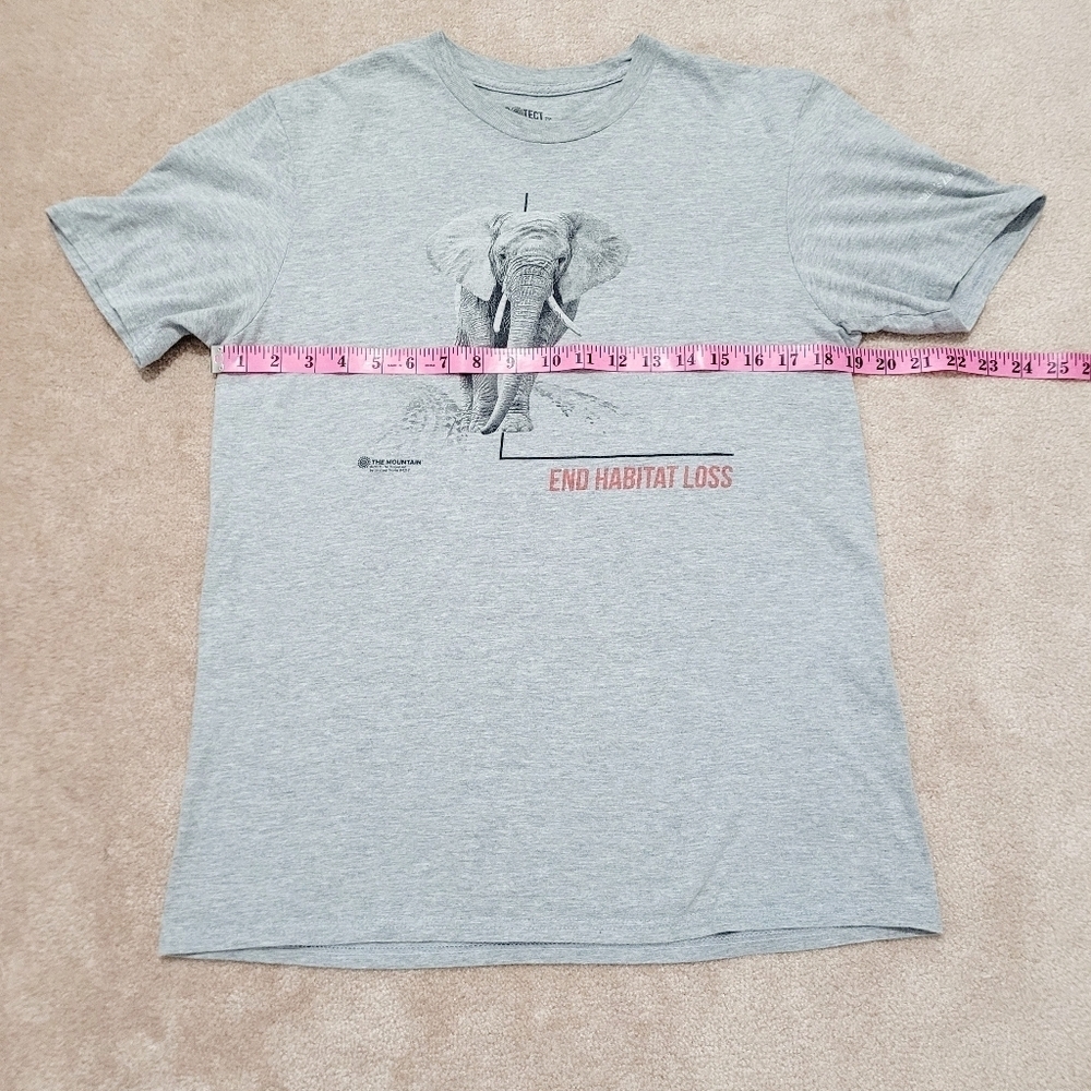 END HABITAT LOSS T-shirt 100% Cotton Elephant Omaha Zoo Unisex Size Medium - Picture 7 of 11